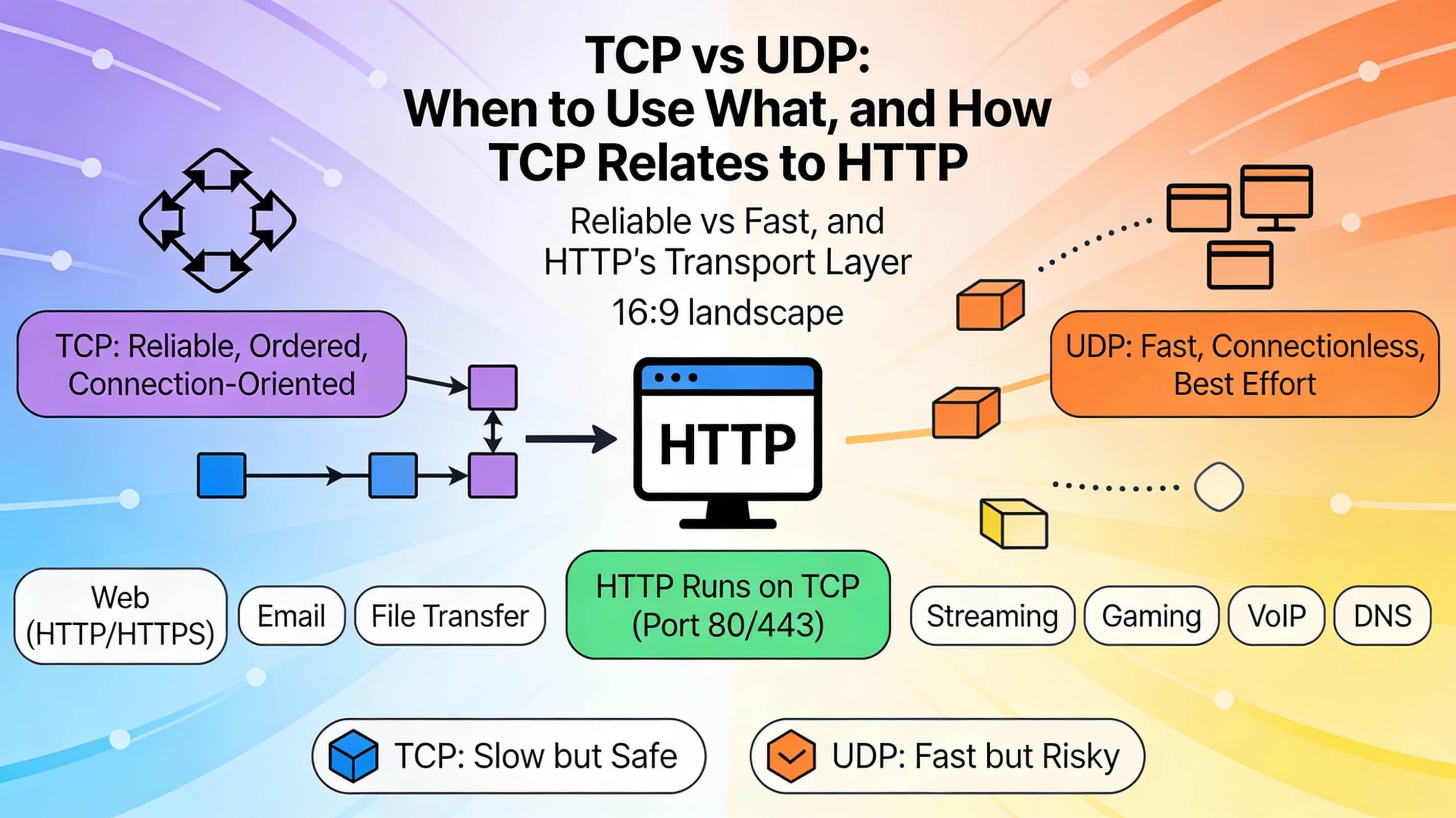 TCP vs UDP: When to Use What, and How TCP Relates to HTTP